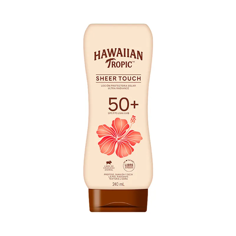 Protector Solar Sheer Touch Ultra Radiance SPF50 Hawaiian Tropic - Cont. 240ml