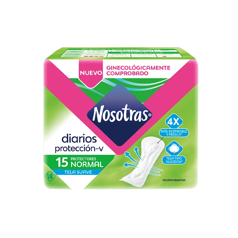 Protectores Diarios Normal Nosotras - Cont.15 unidades