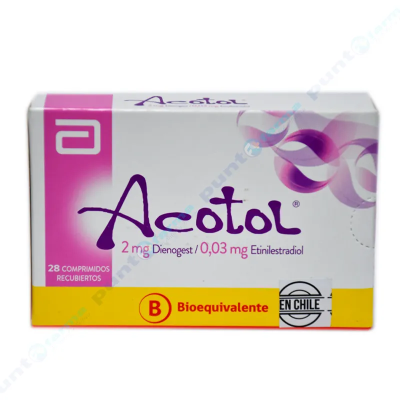 Acotol 2 mg Dienogest/0,03mg Etinilestradiol - Caja de 28 Comprimidos