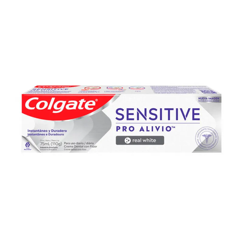 Pasta Dental Colgate Sensitive Pro-Alívio Real White - 110 gr