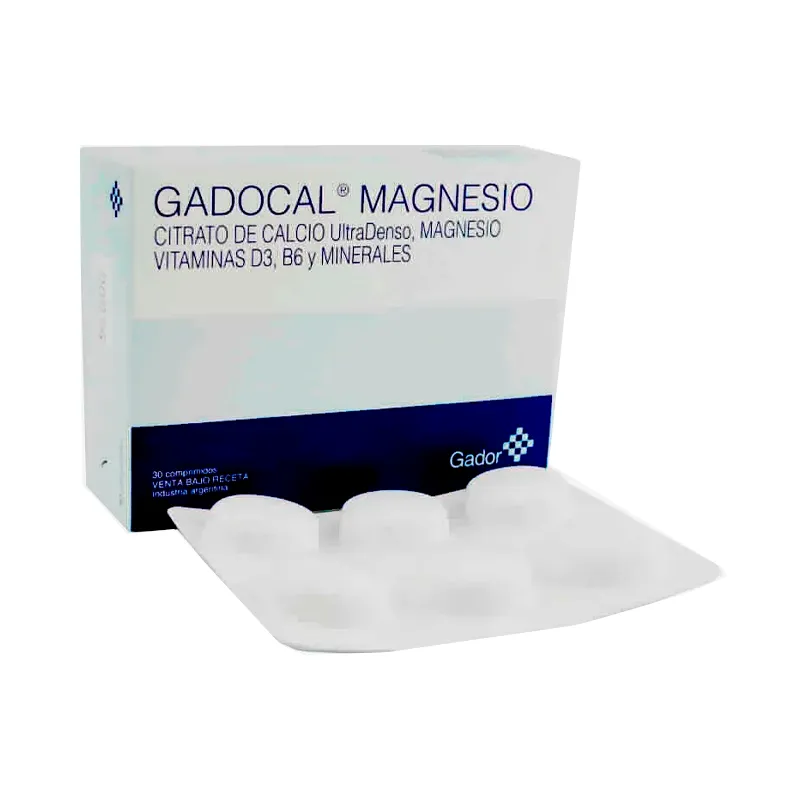 Gadocal Magnesio  - Contiene 30 comprimidos.