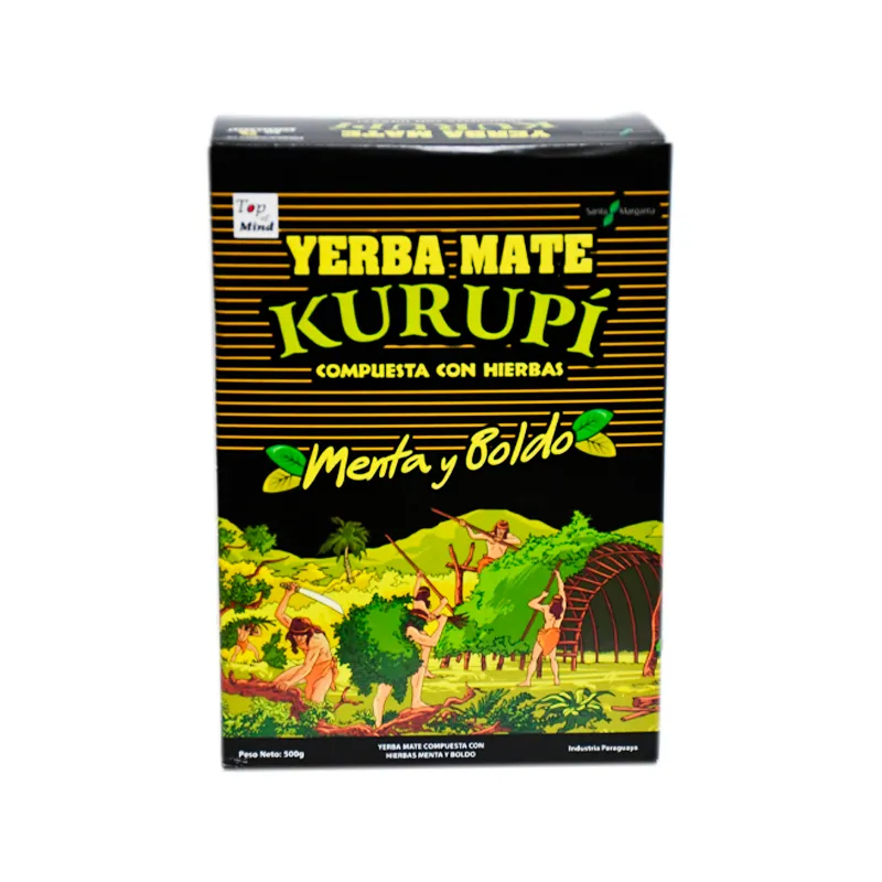 Yerba Mate Kurupi Compuesta Menta y Boldo - Cont. 500 gr