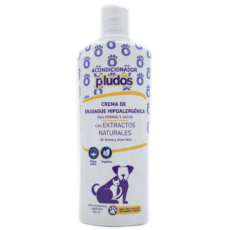 Crema de Enjuague Hipoalergénica para Perros y Gatos P'Ludos - Cont. 300 ml