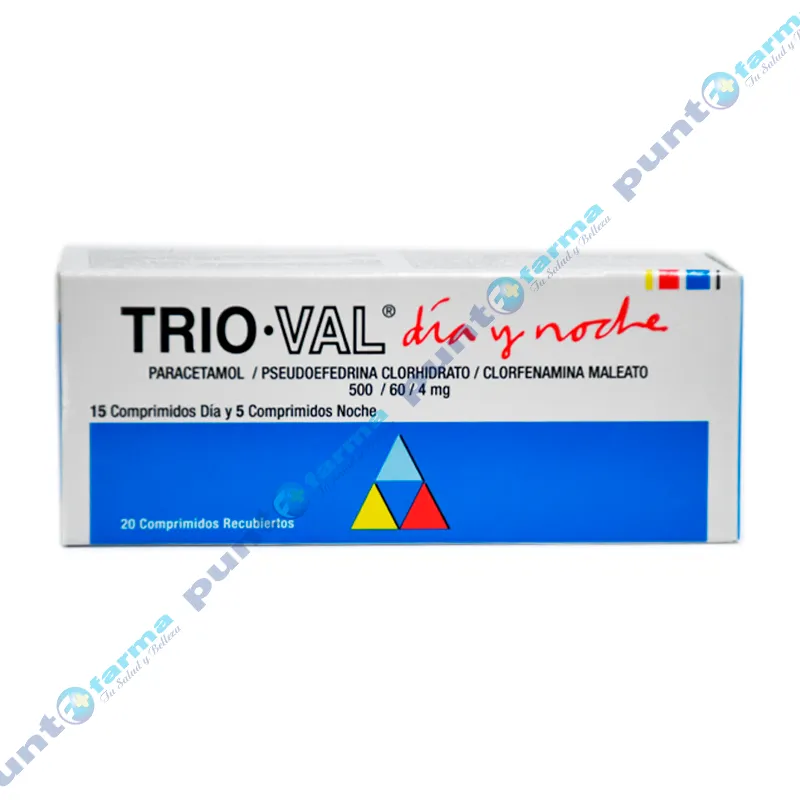 Trio Val Día y Noche - Caja de 15 Comprimidos Día y 5 Comprimidos Noche