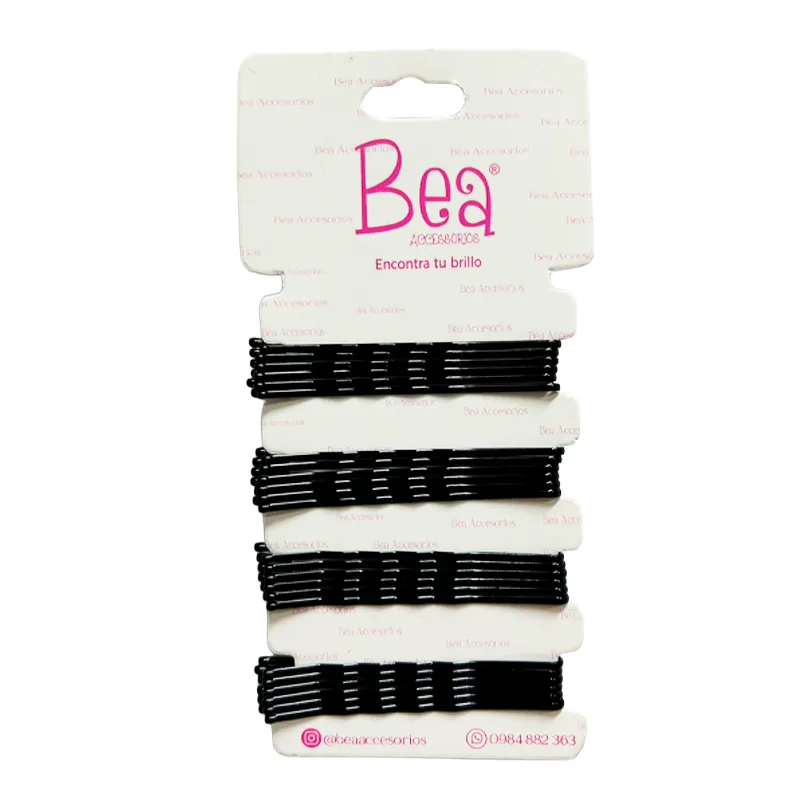 set de hebillas negra grande para el cabello bijou bea