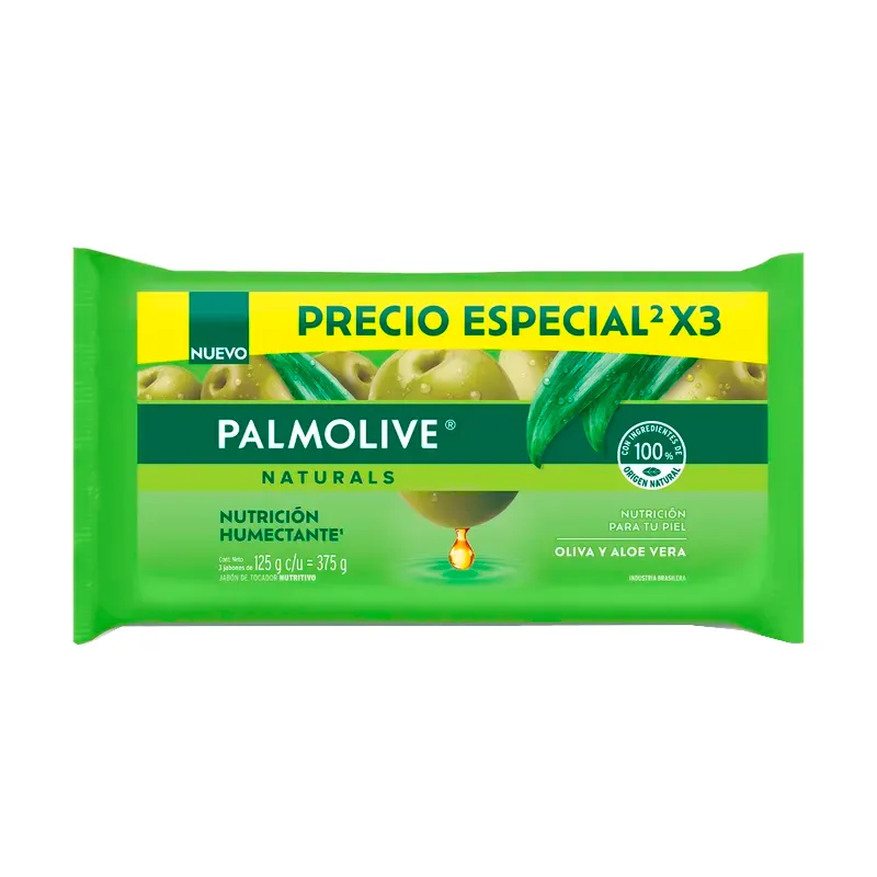 Jabón en Barra Hidratación Saludable Palmolive - Cont. 3 unidades de 125 gr