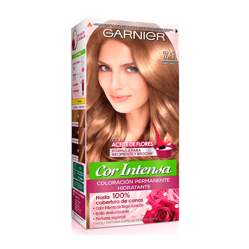 Coloración Permanente Garnier Cor Intensa by Nutrísse - 7.1 Rubio Ceniza