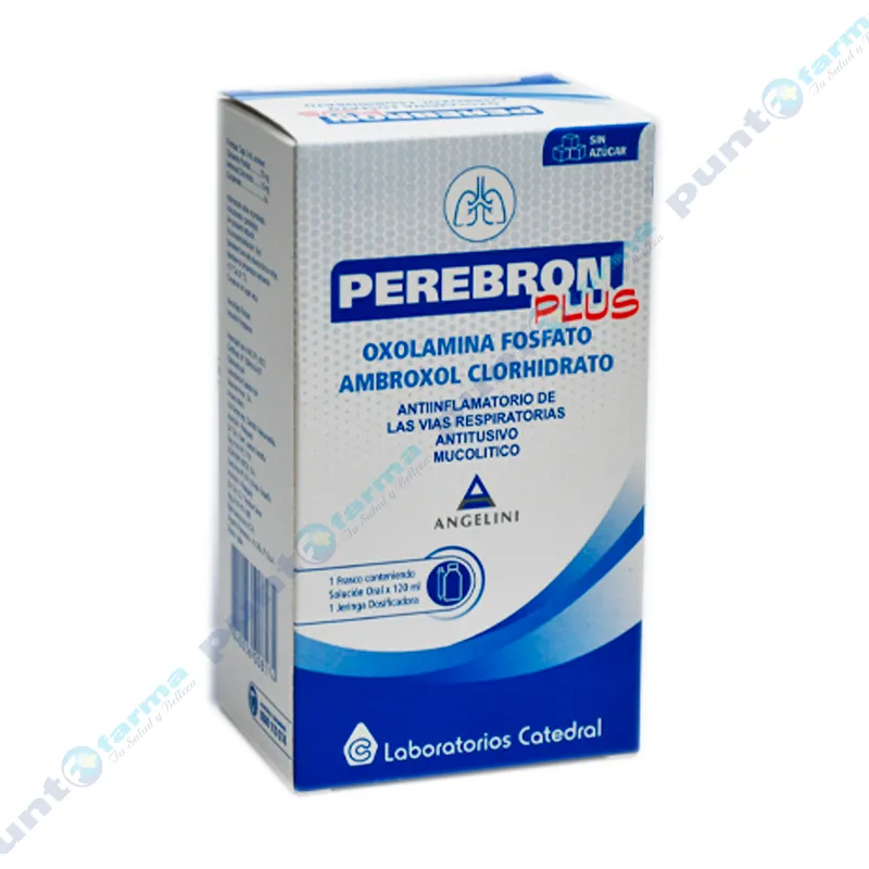 Perebron Plus Oxolamina Fosfato - Jarabe de 120 mL