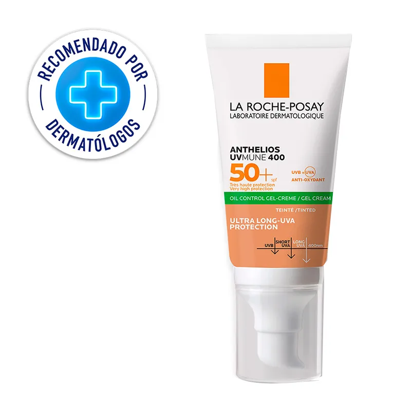 Anthelios Toque Seco Gel Con Color SPF50+ La Roche Posay - 50 mL