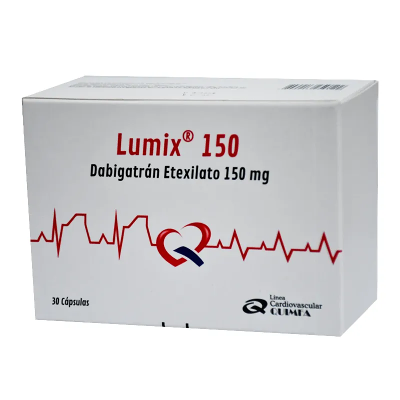 Lumix Dabigatrán Etexilato 150 mg - Caja de 30 cápsulas