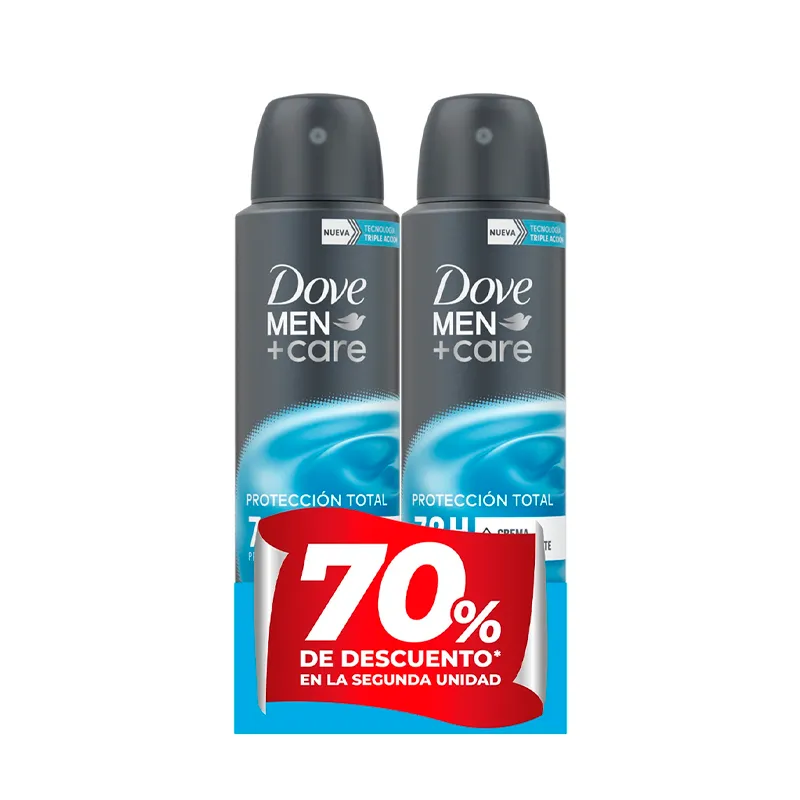 Pack Antitranspirante Cuidado Total Dove Men - Cont.90 mL