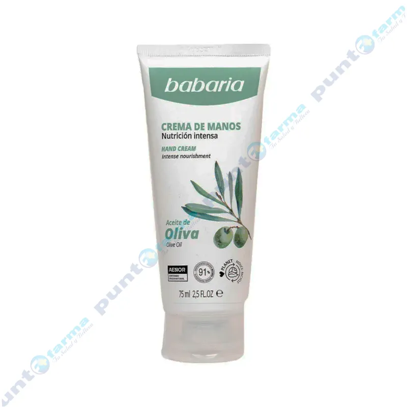 Crema para Manos con Aceite de Oliva Babaria - Cont.75 mL