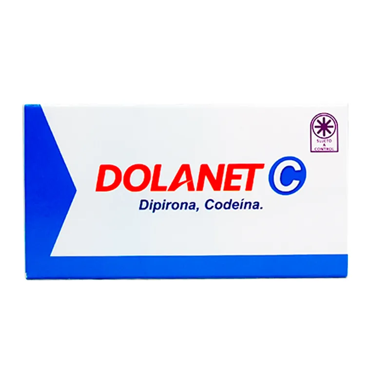 Dolanet C Dipirona 500 mg Codeina 30 mg - Cont. 20 Comprimidos