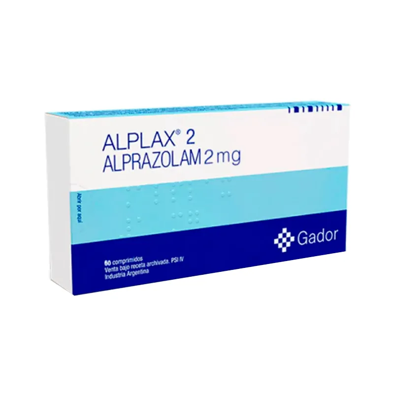 Alplax Alprazolam 2 mg - 60 Comprimidos