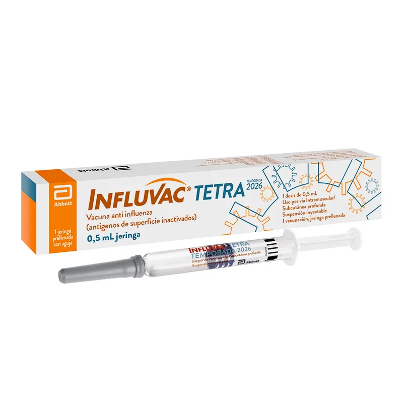 Vacuna Influvac Tetra Anti Influenza - Cont 1 Jeringa Prellenada
