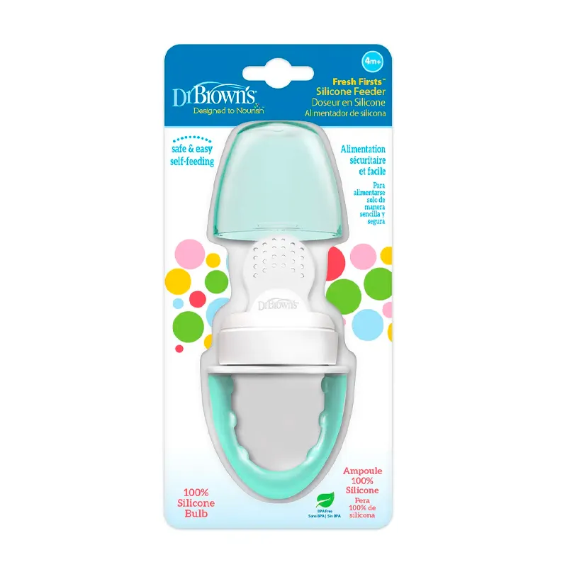 Alimentador de Silicona 4m+ Verde Dr Browns
