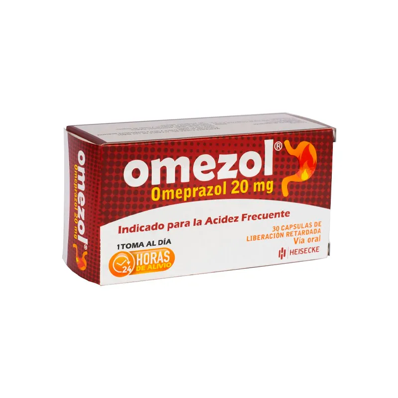Omezol Omeprazol 20 mg - Cont.30 capsulas