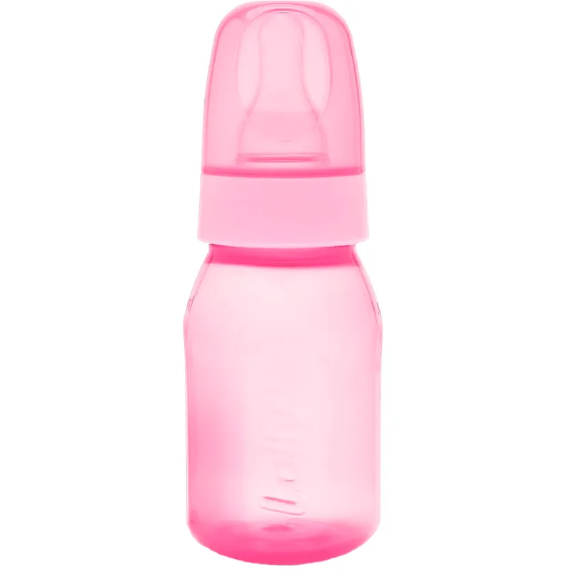 Biberón con Tetina de Silicona Big Clean Rosa Lolly - Cont.120 mL