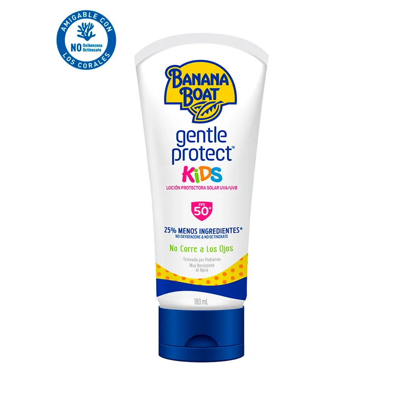 Loción Protectora Solar Gentle Prot Kids SPF50+ Banana Boat - Cont. 180ml