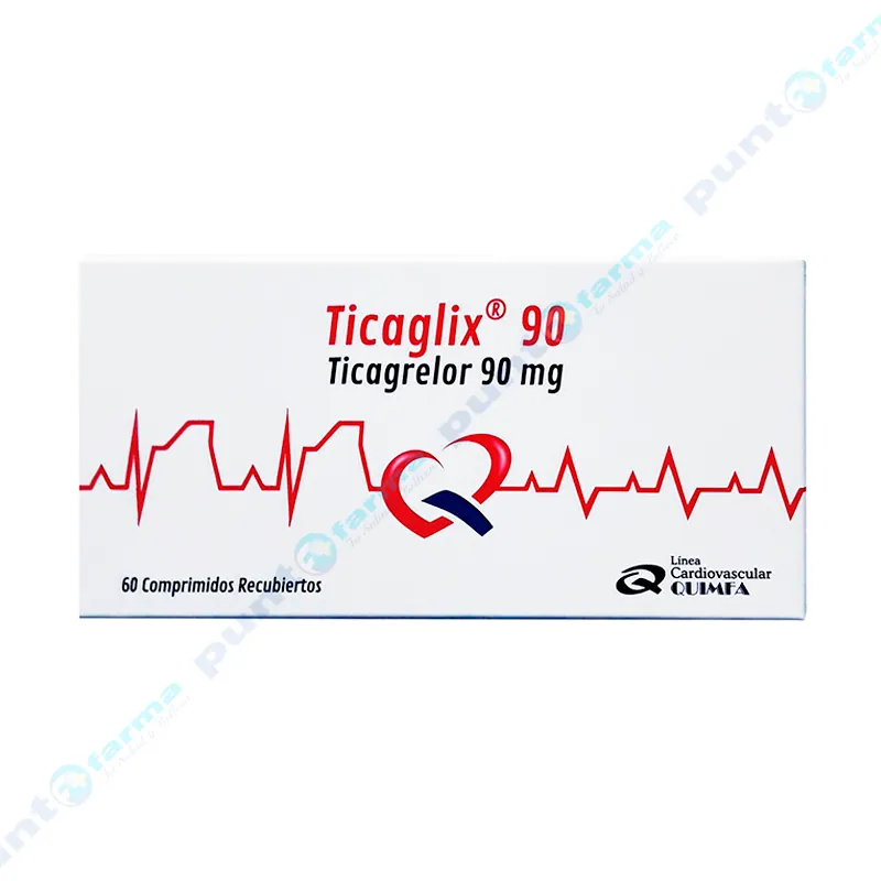 Ticaglix Ticagrelor 90 mg - Caja de 60 comprimidos recubiertos