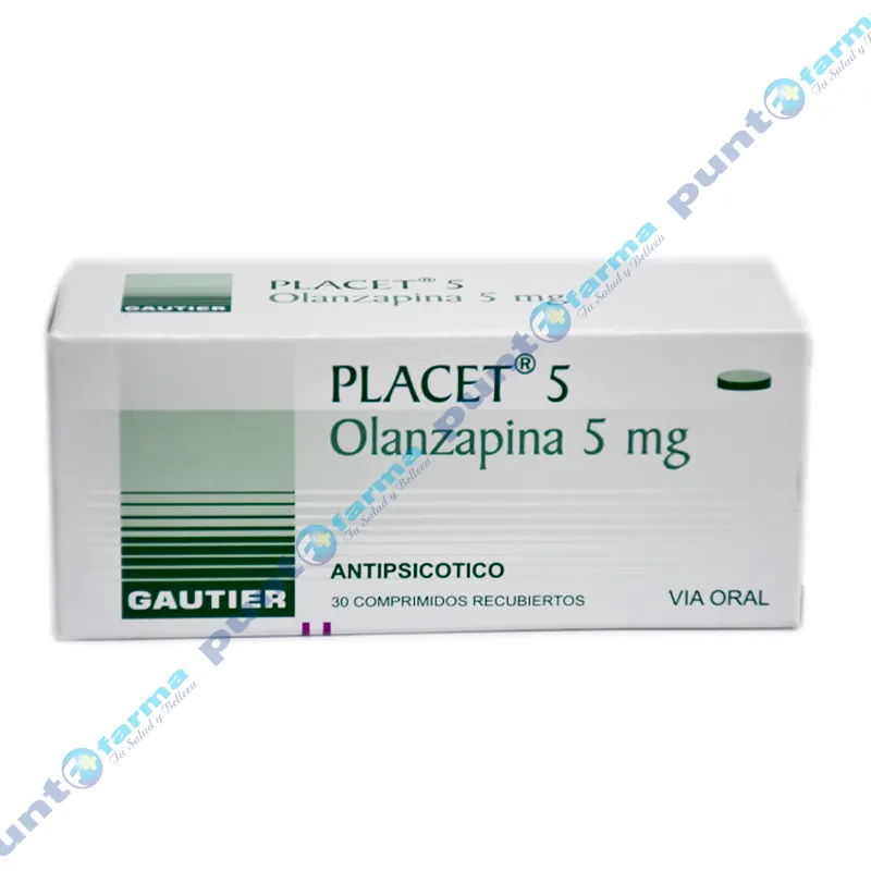 Placet Olanzapina 5 mg - Cont. 30 Comprimidos Recubiertos