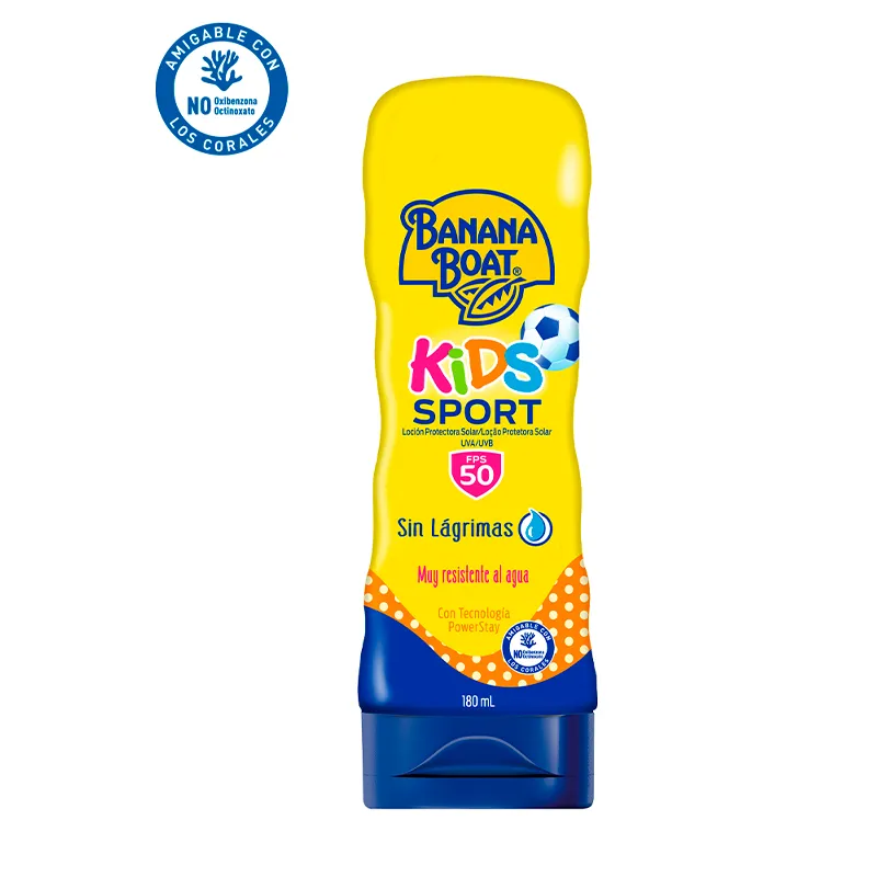 Protector Solar Kids Sport  SPF 50 Banana Boat - Cont. 180ml