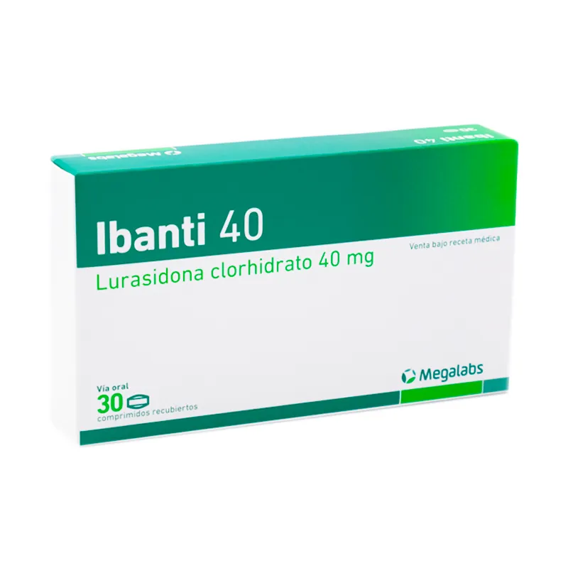 Ibanti 40 Lurasidona Clorhidrato - Caja de 30 comprimidos recubiertos