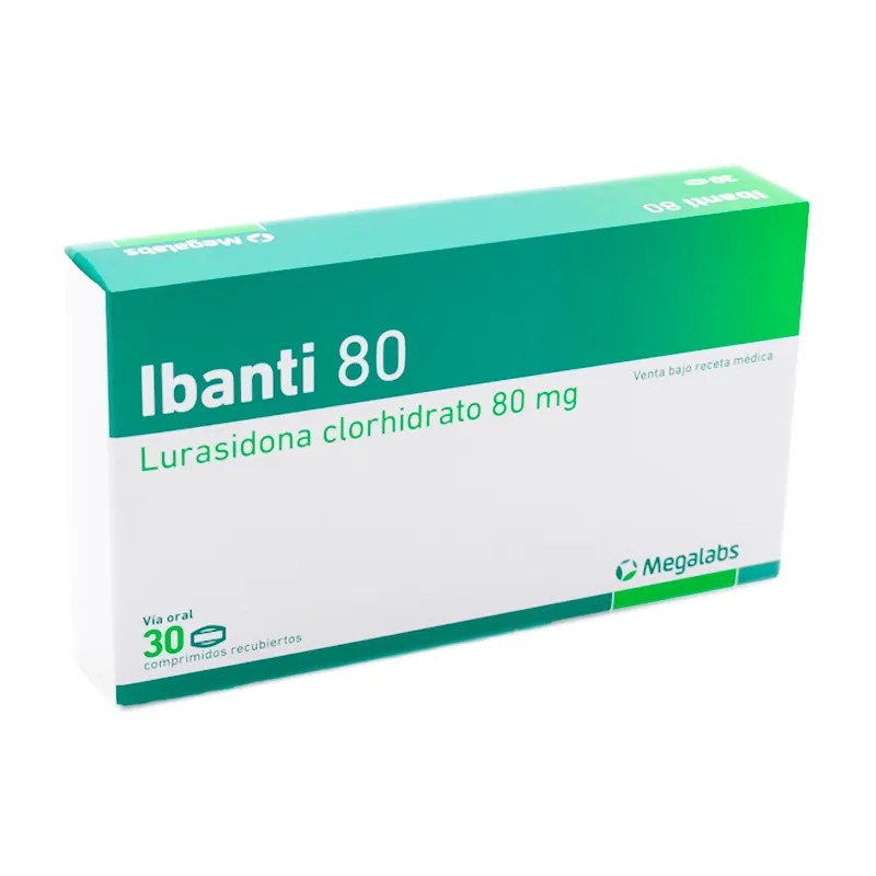 Ibanti 80 Lurasidona Clorhidrato - Caja de 30 comprimidos recubiertos