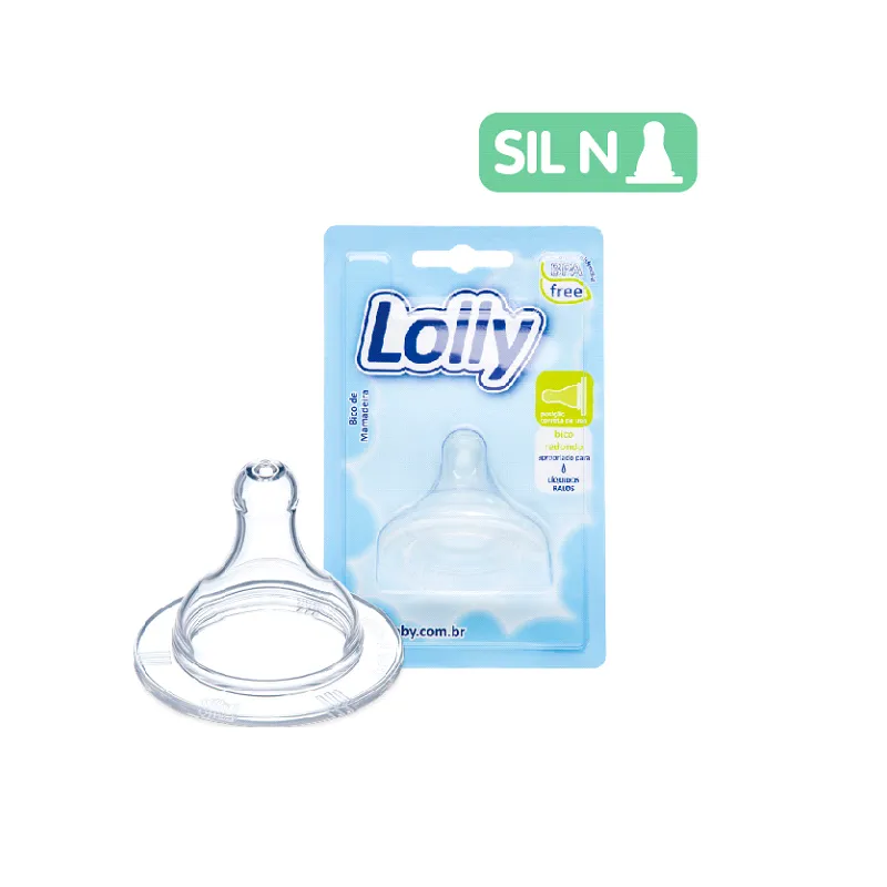 Tetina Boca Ancha Natural Transparente Lolly  - Cont. 1 unidad