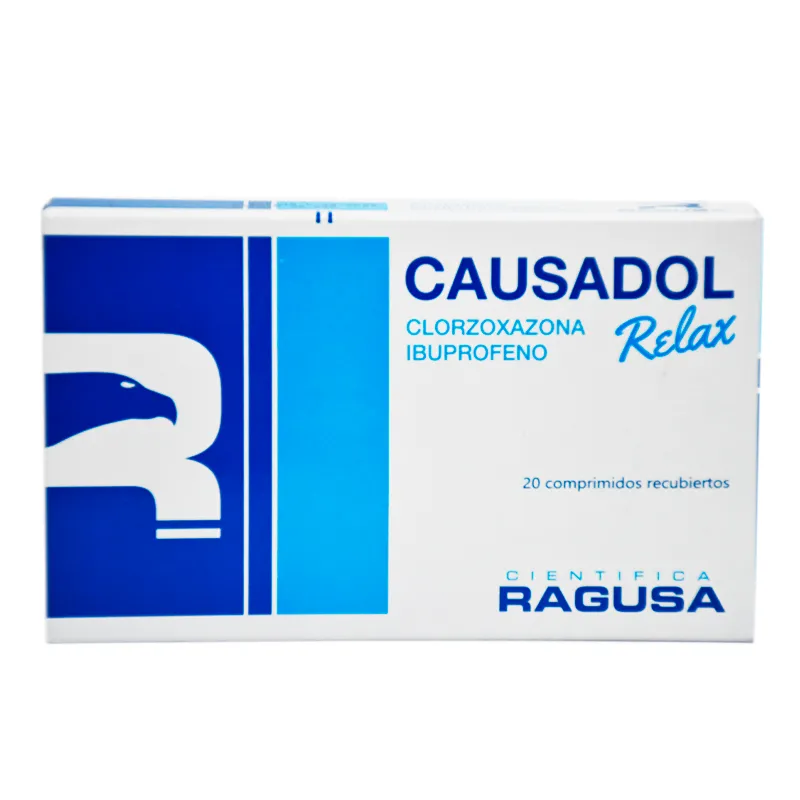 Causadol Clorzoxazona 250 mg Ibuprofeno 600 mg - Cont. 20 Comprimidos