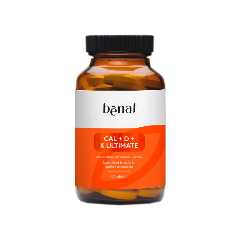Benat Calcio + Vitamina D + K Utimate - Cont. 60 Capsulas