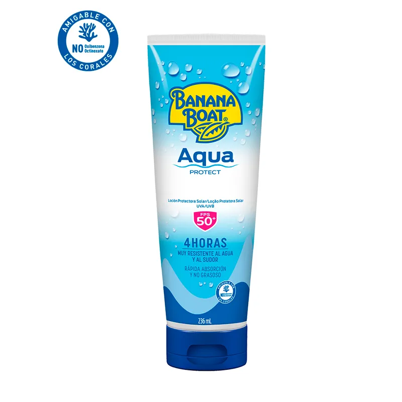 Loción Protectora  Aqua Protect Sport SPF 50 Banana Boat - Cont. 236ml