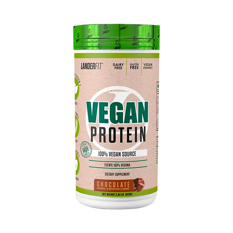 Suplemento Dietético Proteína Vegana sabor Chocolate Landerfit - Cont.925gr
