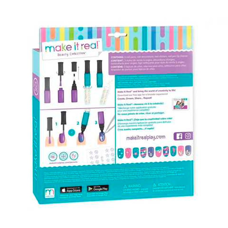 Make it Real Uñas de Sirena - Cont. 5 piezas | Punto Farma