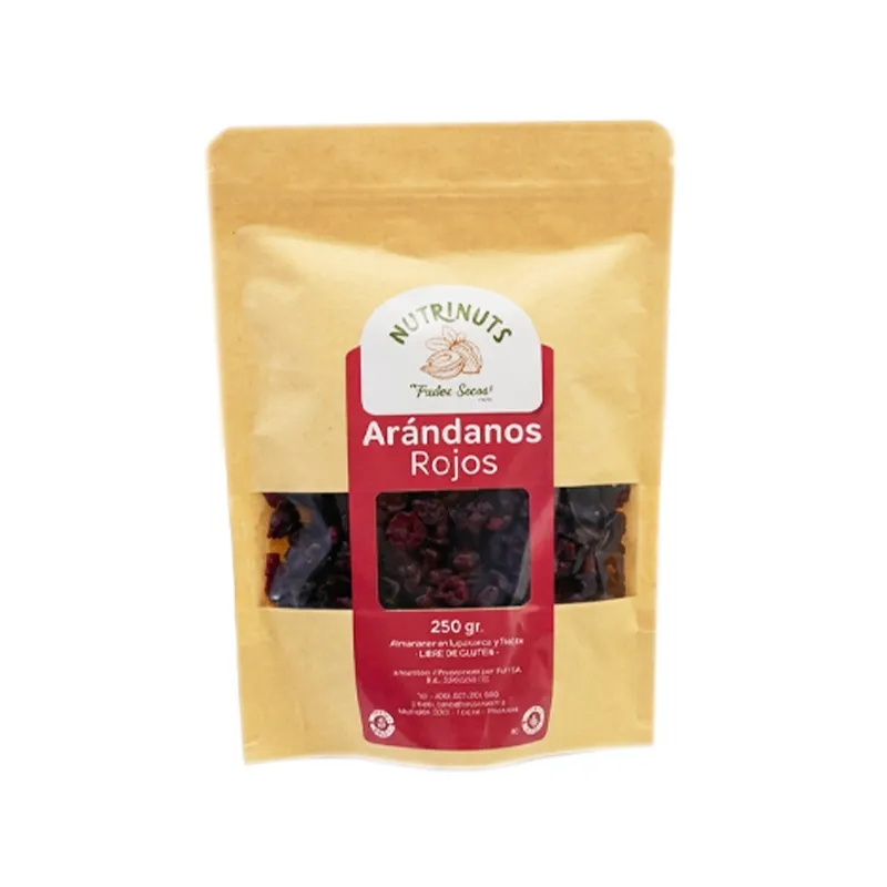 frutos secos arandanos rojos nutrinust - cont. 250 gr