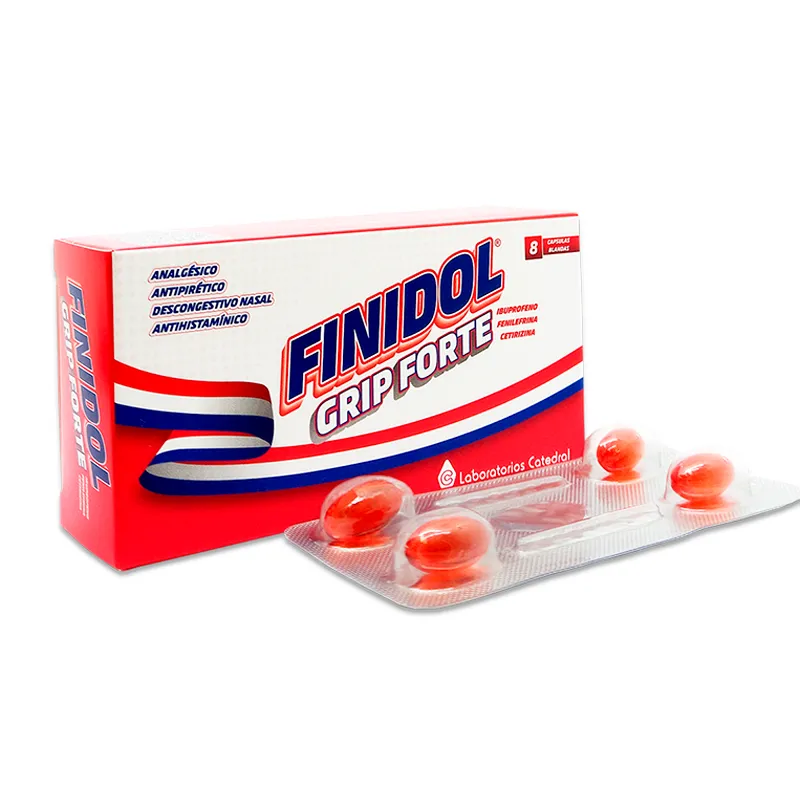 Finidol Grip Forte - Caja de 8 Cápsulas Blandas