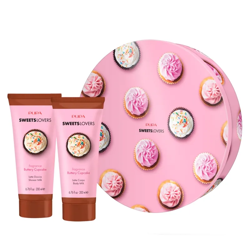 Kit Sweets Lovers Pupa Gel de Ducha Buttery Cupcake 200mL  + Leche Corporal Buttery Cupcake 200mL