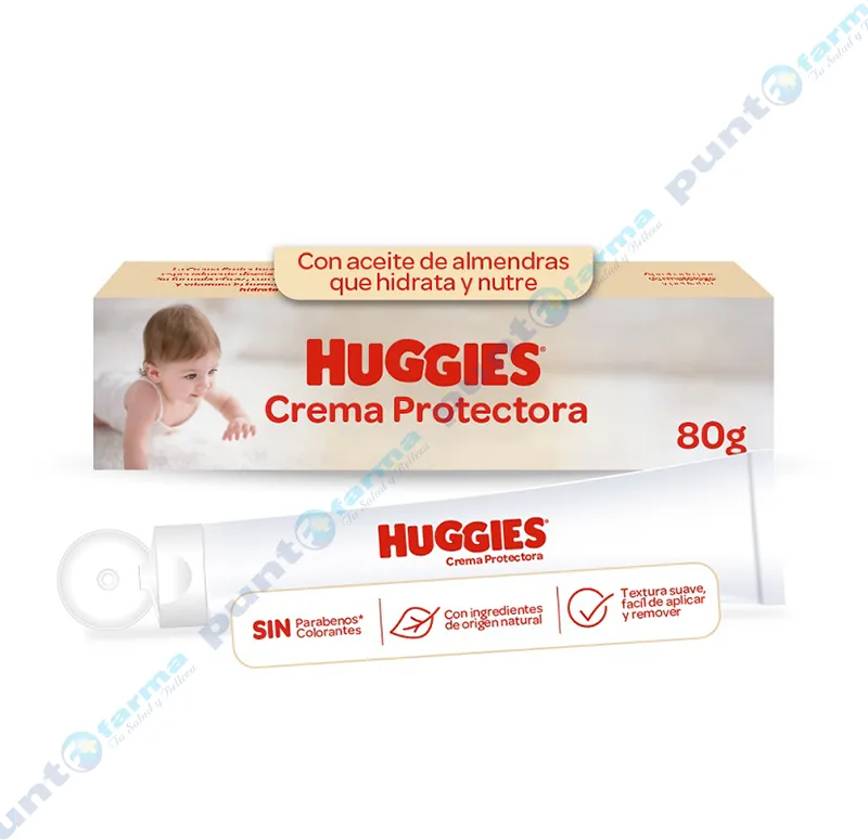 Crema Protectora Huggies con Aceite de Almendra - 80 g