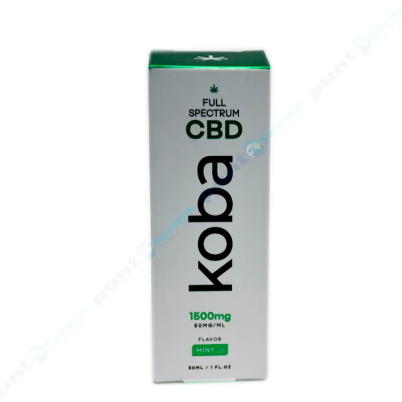 Aceite Sublingual de CBD 1500 mg Koba Sabor Menta - Cont. 30 ml