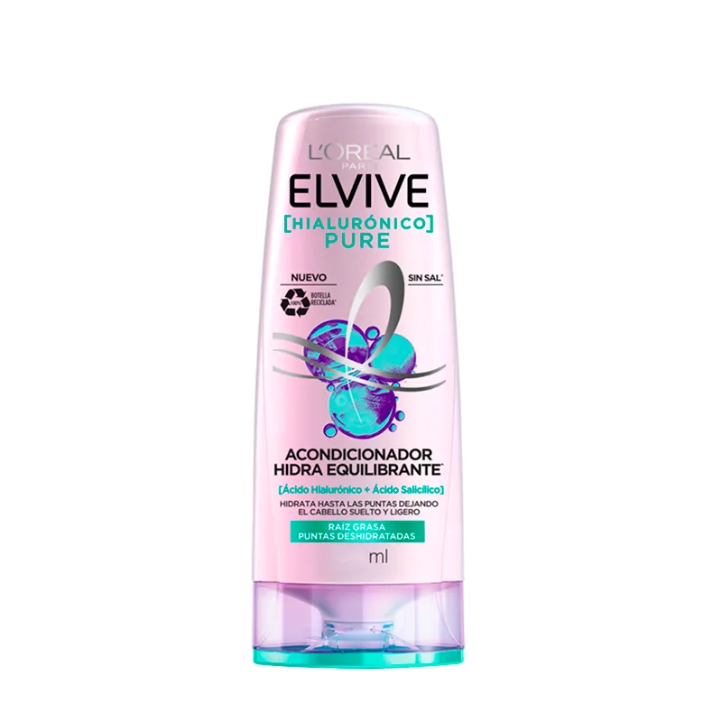 Acondicionador Hialurónico Pure L'oréal Paris Elvive - 370mL