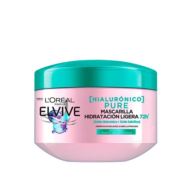 Mascarilla Tratamiento Hialurónico Pure L'oréal Paris Elvive - 300mL