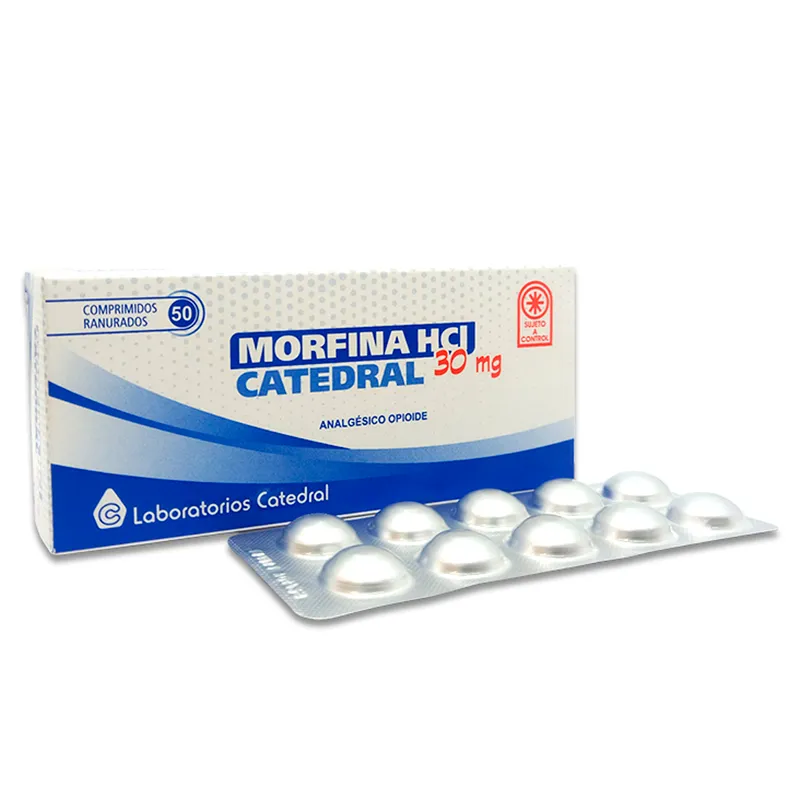 Morfina Clorhidrato 30 mg 50 Comprimidos ranurados Punto Farma