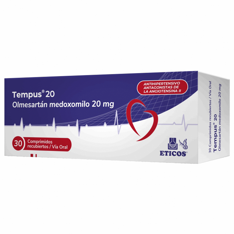 Tempus Olmesartan 20 mg - Caja de 30 Comprimidos | Punto Farma
