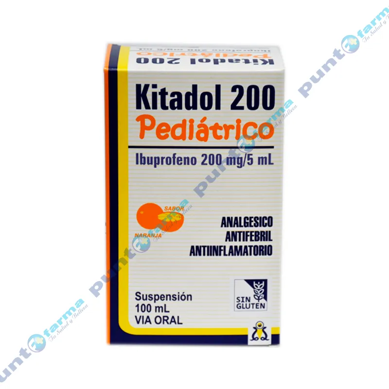 Kitadol 200 Pediátrico Ibuprofeno - Suspensión 100ml