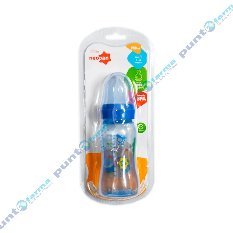 Biberon Brilla Ortodontica N.1 Azul Neopan - Cont.140ml