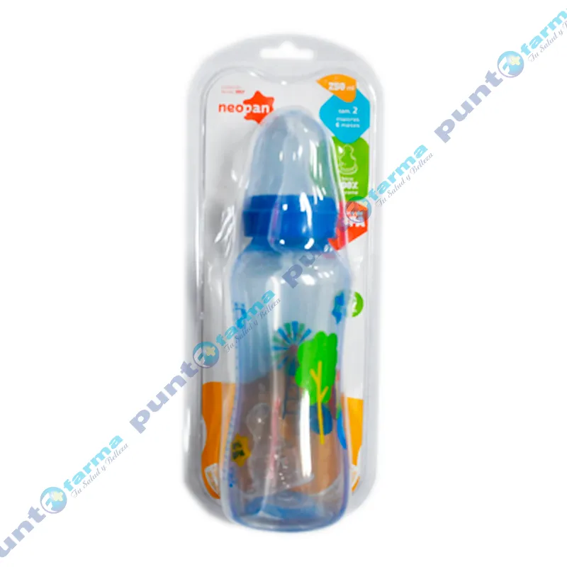 Biberon Brilla Ortodontica N.2 Azul Neopan - Cont.250ml