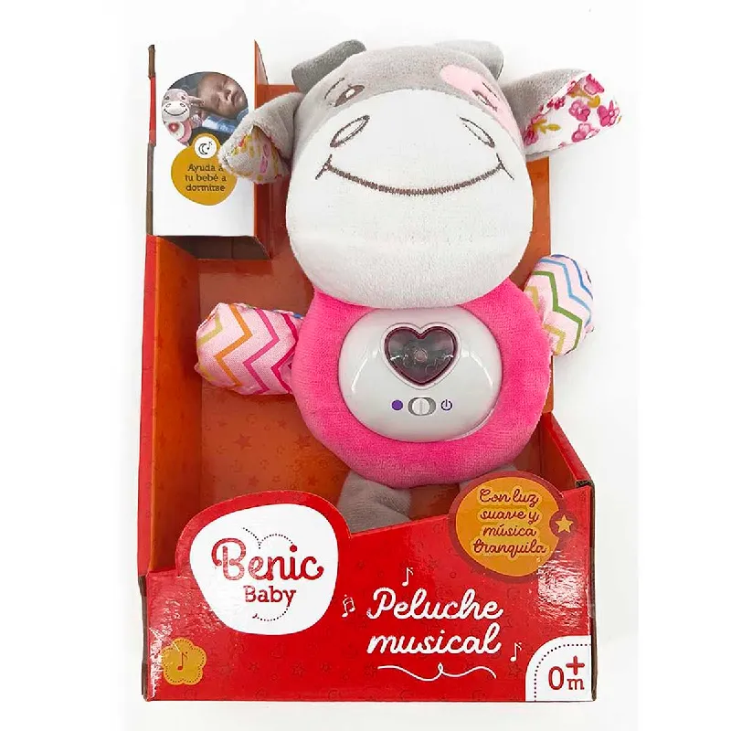 Peluche Musical con Luz y Sonido Vaquita Benic