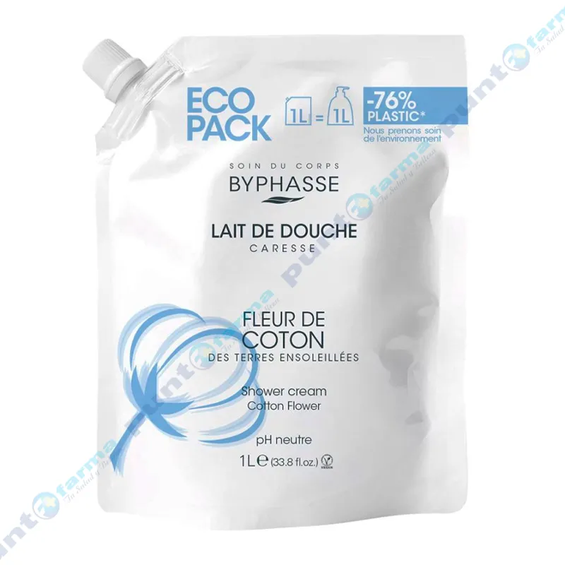 Gel de Ducha Flor de Algodón Byphasse - Cont.1L
