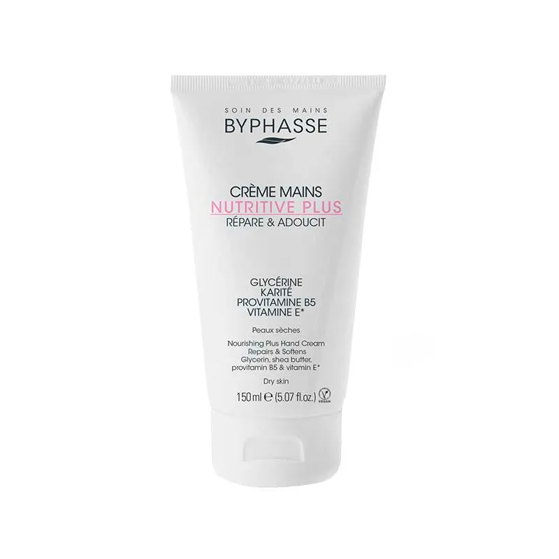 Crema de Manos Nutritive Plus Piel seca Reparadora y Suavizante Byphasse - Cont.150mL