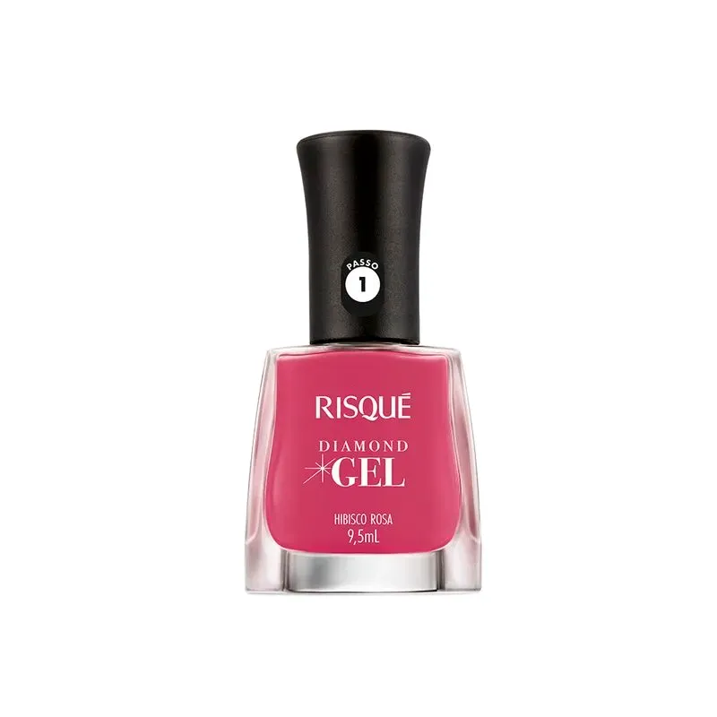 Esmalte Para Uñas Diamond Gel Hibisco Rosa Risque - 9,5 mL